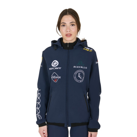 Giacca softshell Equestro New Style multilogo
