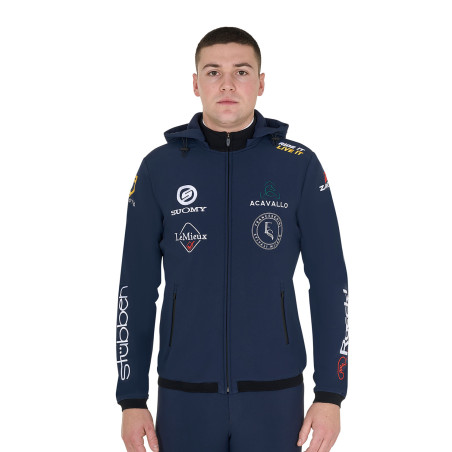 Giacca softshell da uomo Equestro New Style Multilogo