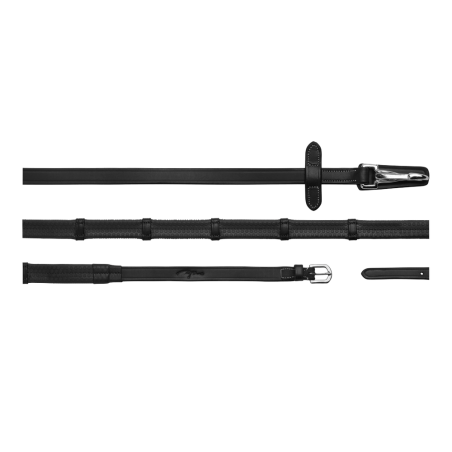 Redini in gomma 5/8" Dy'on collezione Working con fermacapi in cuoio e moschettone