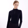 Top Euro-Star Ava donna maniche lunghe - Nero