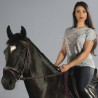 T-shirt da donna MANAGUA Flags & Cup - Grigio melange