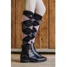 Calze Equithème Argyle donna - Nero / rosa antico