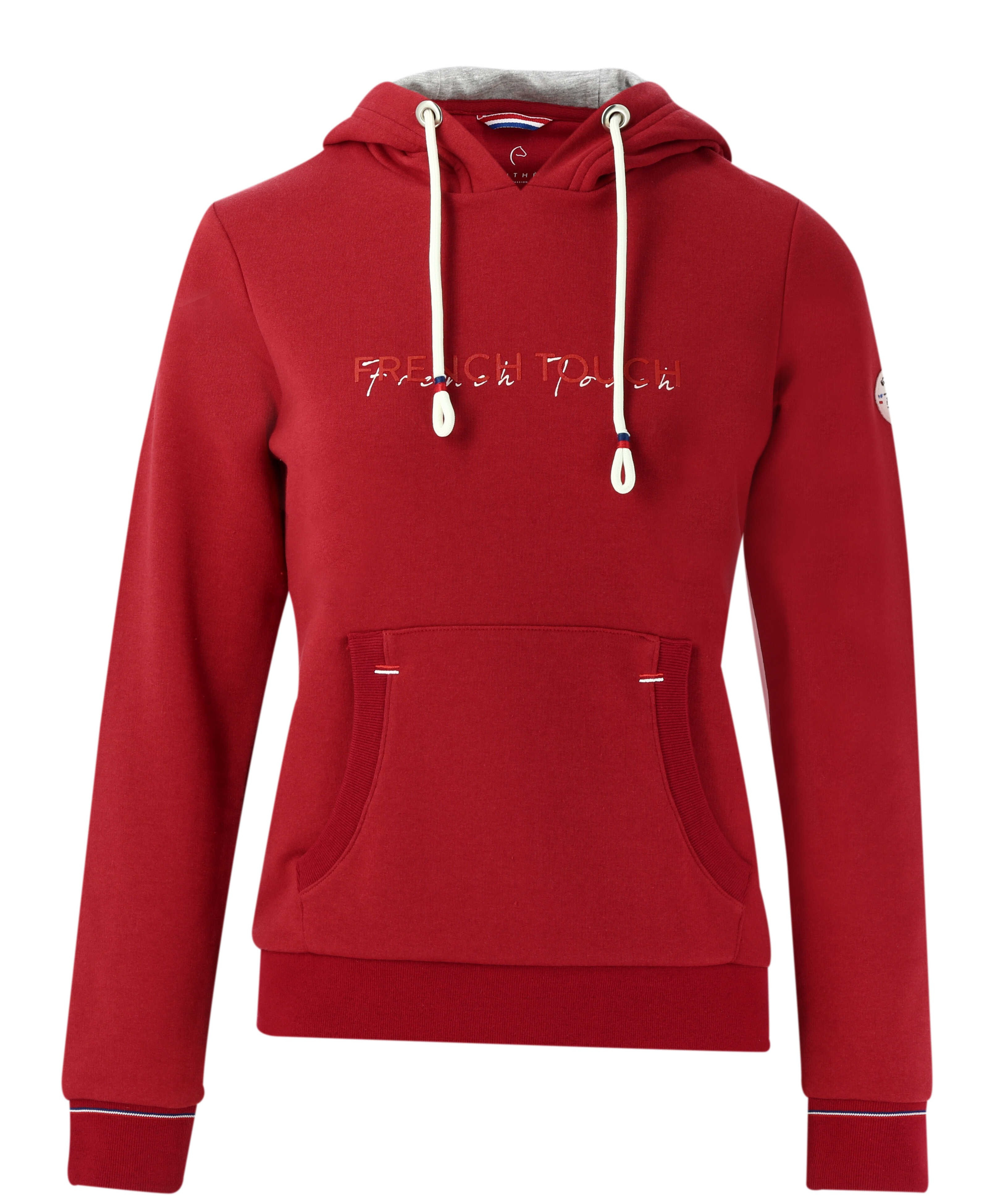 Felpa con cappuccio Equithème Britney Ciliegia Rosso Felpa con cappuccio Equithème Britney Ciliegia Rosso