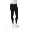 Pantaloni softshell Equitheme Zermatt con fondo in silicone - Nero