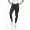 Pantaloni Equithème Claudine con fondello in silicone - Verde scuro
