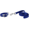 Collare e guinzaglio per cane RIDING WORLD - Oscar - Rosso