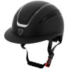 Casco Equithème Agris visiera larga - Nero lamé