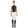 Polo da concorso Florentine Ego7 maniche lunghe donna - Nero