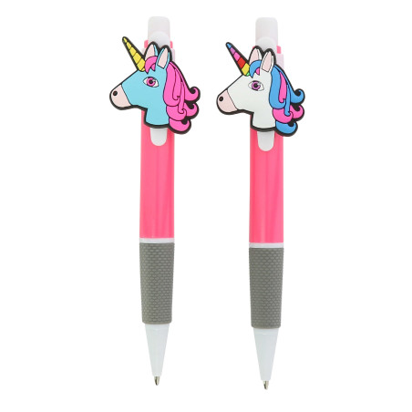 2 penne unicorno Equi-Kids rosa