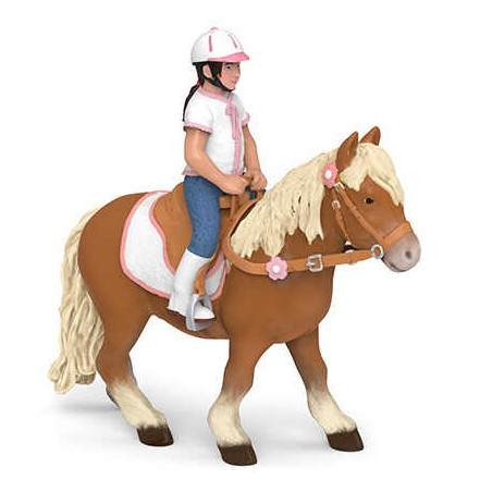 Figurina Pony Shetland con sella Papo