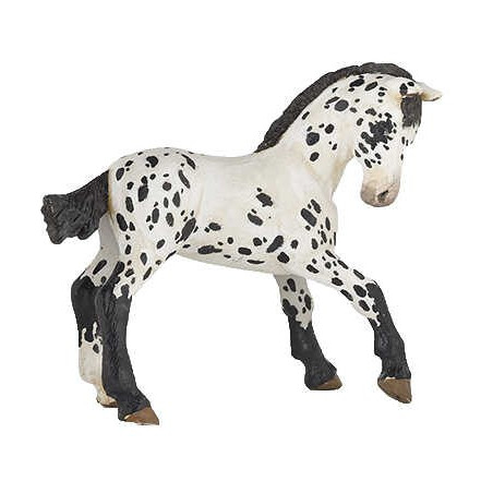 Figurina Puledro Appaloosa nero Papo