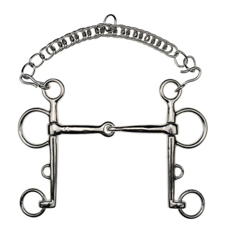 Morso Pelham spezzato acciaio nichelato Feeling