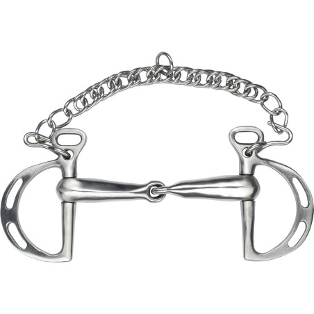 Morso spagnolo Feeling spezzato con passaggi in inox satinato