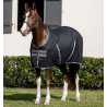 Coperta per box Horseware Rambo fodera in microfibra - Nero / temporale / grigio argento