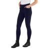 Pantaloni a vita alta Ego7 Jumping CA V-cut donna - Marina