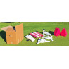 Kit ostacolo Hippotonic con cubo - Rosa / bianco