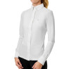 Camicia a maniche lunghe da donna Equestrian Stockholm Performance - Bianco