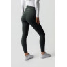 Leggings termici B Vertigo senza cuciture con grip integrale Leonora - Scarabèo verde