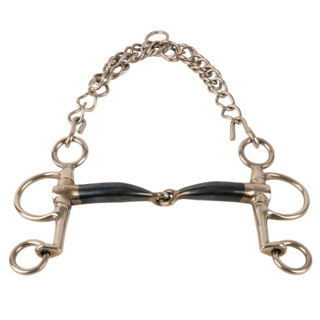 Pelham a doppia azione con snodo corto Sweet Iron Velari