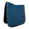 Sottosella in velluto con stampa cavallo da dressage Kentucky - Marina