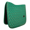 Sottosella in velluto con stampa cavallo da dressage Kentucky - Verde