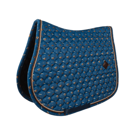 Sottosella in velluto con stampa cavallo Jumping Kentucky