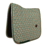 Sottosella in velluto pied-de-poule da dressage Kentucky - Verde scuro / colorato