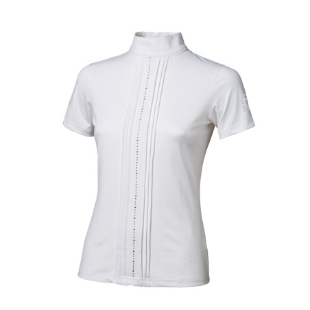 Polo da gara Tattini per ragazza con file di strass