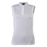 Polo da donna senza maniche Catherine HKM - Bianco
