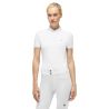 Polo da gara Linsay Tommy Hilfiger Equestrian a maniche corte da donna - Bianco ottico