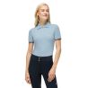 Polo con zip Anaheim Tommy Hilfiger Equestrian donna - Blu dolce