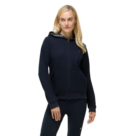 Felpa con cappuccio e zip Beverly Tommy Hilfiger Equestrian donna