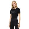 T-shirt a maniche corte con strass Tommy Hilfiger Equestrian Malibu donna - Nero