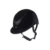 Casco HKM Alarion Brillante - Nero / nero