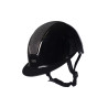 Casco HKM Lady Shield lucido - Nero / argento