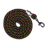 Lunga HKM Neon Flash con moschettone - Nero