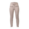 Pantaloni HKM Pearl City da donna con fondi in silicone a presa totale - Beige