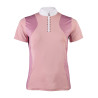 Polo da competizione HKM Glam maniche corte donna - Rosa antico