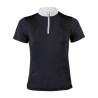 Polo da competizione HKM Glam maniche corte donna - Nero