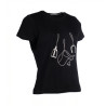 T-shirt HKM Elements a maniche corte da donna - Nero
