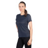 T-shirt HKM Sporty Mesh da donna a maniche corte - Blu profondo