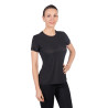 T-shirt HKM Sporty Mesh da donna a maniche corte - Nero