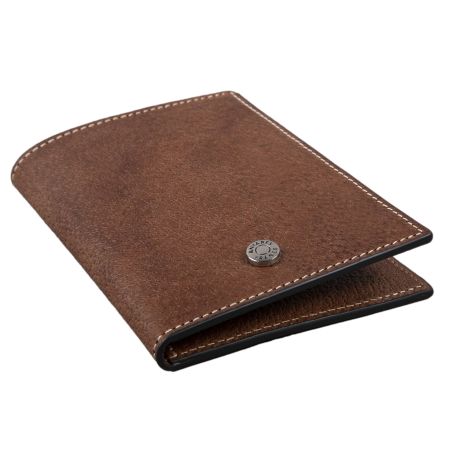 Porta passaporto Antares in pelle color malto