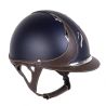 Casco Antares Origin Galaxy visiera standard - Blu / cuoio marrone