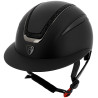 Casco Equithème Agris visiera larga - Nero lamé