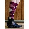 Calze Equithème Argyle donna - Prugna / lilla