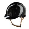 Casco Kep Smart Nova metallo lucidato sottogola beige - Nero