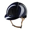 Casco Kep Smart Nova metallo lucidato sottogola beige - Blu