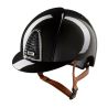 Casco Kep Cromo 2.0 shine nero visiera standard - Sottogola beige