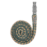Lunga da cavezza Waldhausen Plus con moschettone anti-panico - Verde pino / pesca / grigio cromo